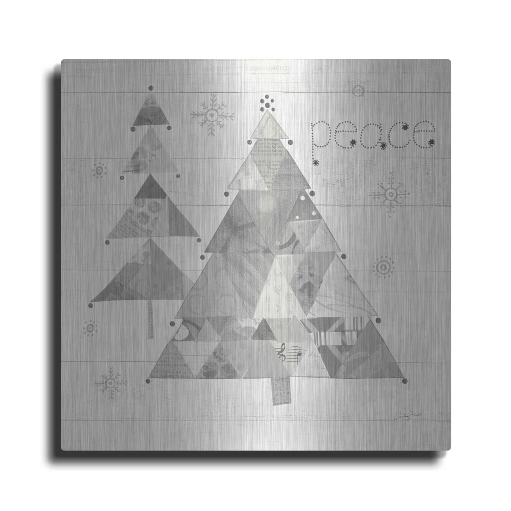 'Christmas Patchwork IV Neutral' by Courtney Prahl – Metal Wall Art