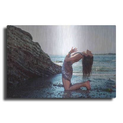 Luxe Metal Art 'Spacious Heart Sea Goddess' by Elena Ray, Metal Wall Art