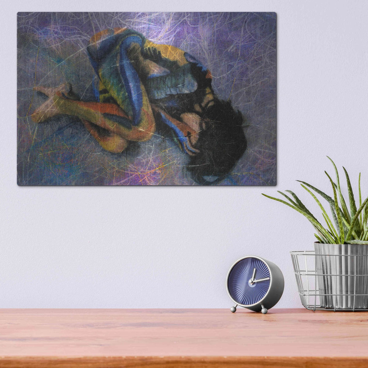 Luxe Metal Art 'Custom' by Elena Ray, Metal Wall Art,16x12