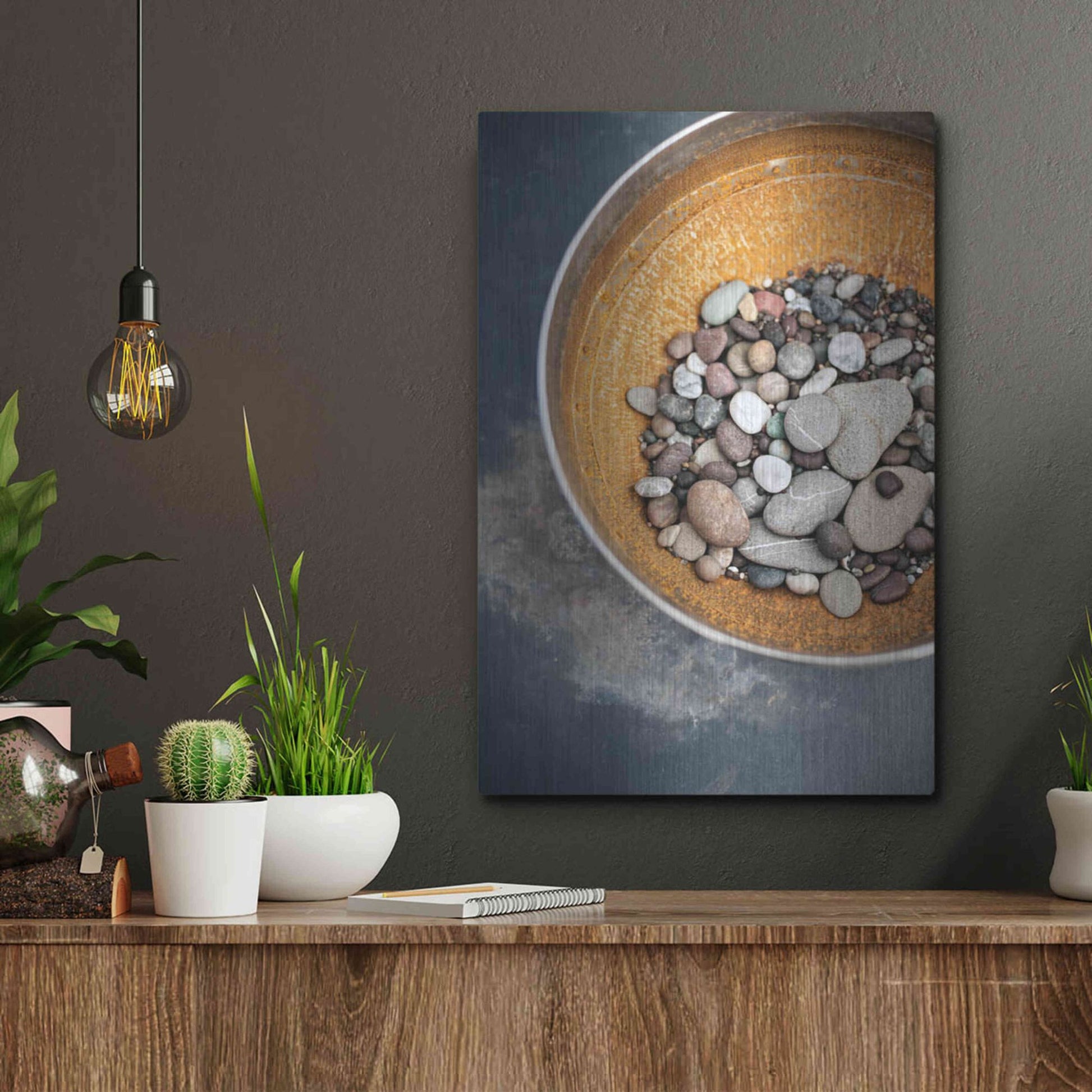 Luxe Metal Art 'Elemental' by Elena Ray, Metal Wall Art,12x16