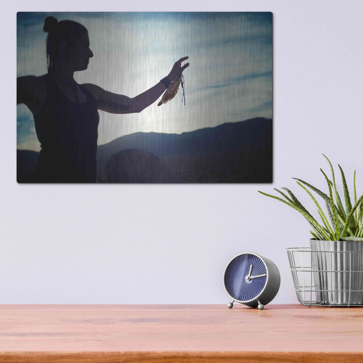 Luxe Metal Art 'Touch The Sky' by Elena Ray, Metal Wall Art,16x12