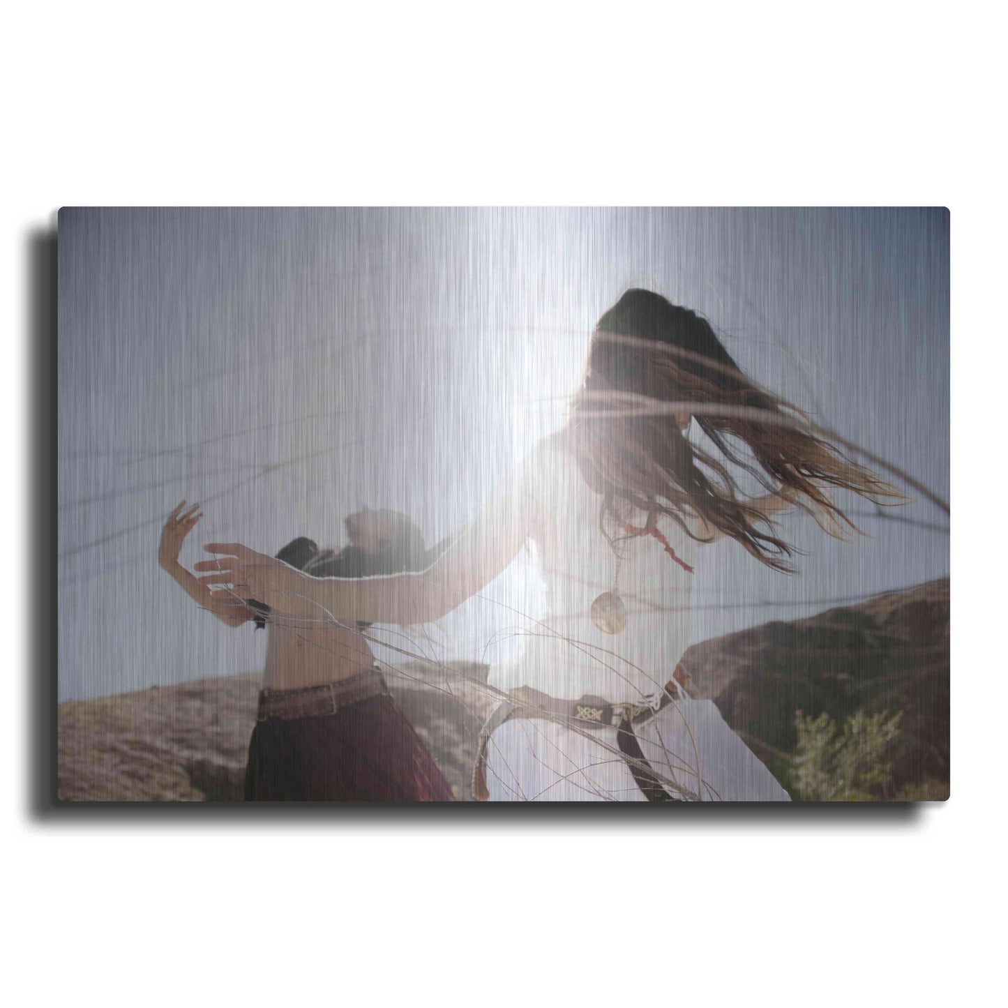 Luxe Metal Art 'Wild Spirit Women' by Elena Ray, Metal Wall Art