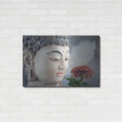 Luxe Metal Art 'Buddha Flower' by Elena Ray, Metal Wall Art,36x24