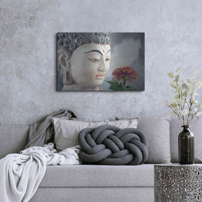 Luxe Metal Art 'Buddha Flower' by Elena Ray, Metal Wall Art,36x24