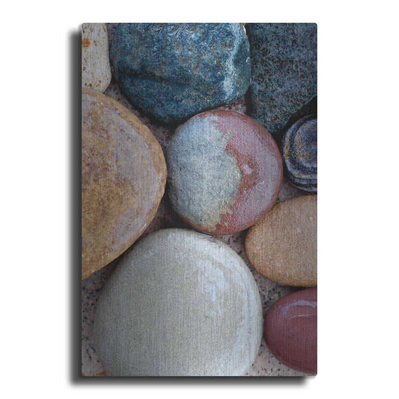'Wet Stone Abstract' by Elena Ray – Metal Wall Art