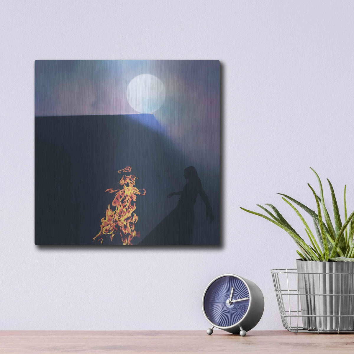 Luxe Metal Art 'Soul Retrieval' by Elena Ray, Metal Wall Art,12x12