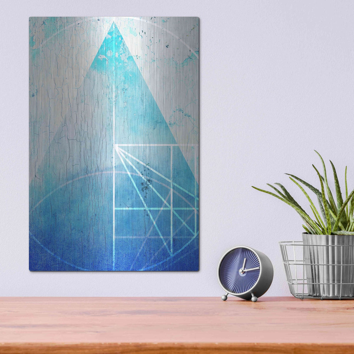 Luxe Metal Art 'Sacred Geometry' by Elena Ray, Metal Wall Art,12x16