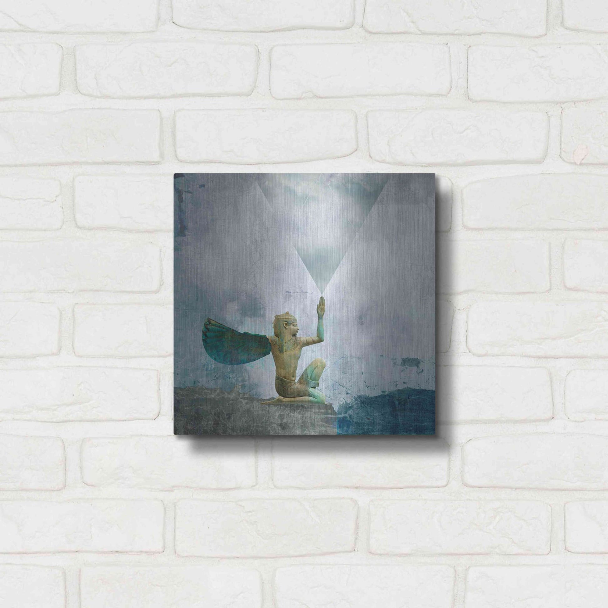 Luxe Metal Art 'Horus Recharging In The Clouds' by Elena Ray, Metal Wall Art,12x12