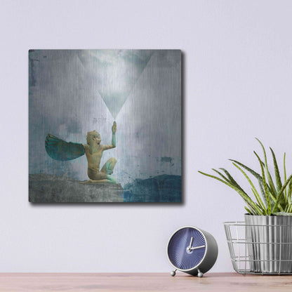 Luxe Metal Art 'Horus Recharging In The Clouds' by Elena Ray, Metal Wall Art,12x12