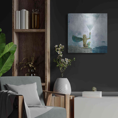 Luxe Metal Art 'Horus Recharging In The Clouds' by Elena Ray, Metal Wall Art,24x24