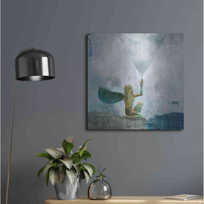 Luxe Metal Art 'Horus Recharging In The Clouds' by Elena Ray, Metal Wall Art,24x24