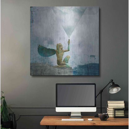 Luxe Metal Art 'Horus Recharging In The Clouds' by Elena Ray, Metal Wall Art,36x36
