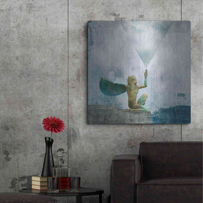 Luxe Metal Art 'Horus Recharging In The Clouds' by Elena Ray, Metal Wall Art,36x36