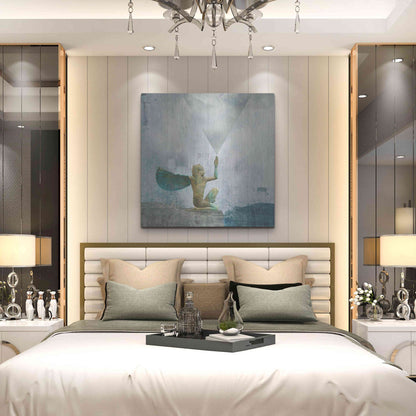 Luxe Metal Art 'Horus Recharging In The Clouds' by Elena Ray, Metal Wall Art,36x36