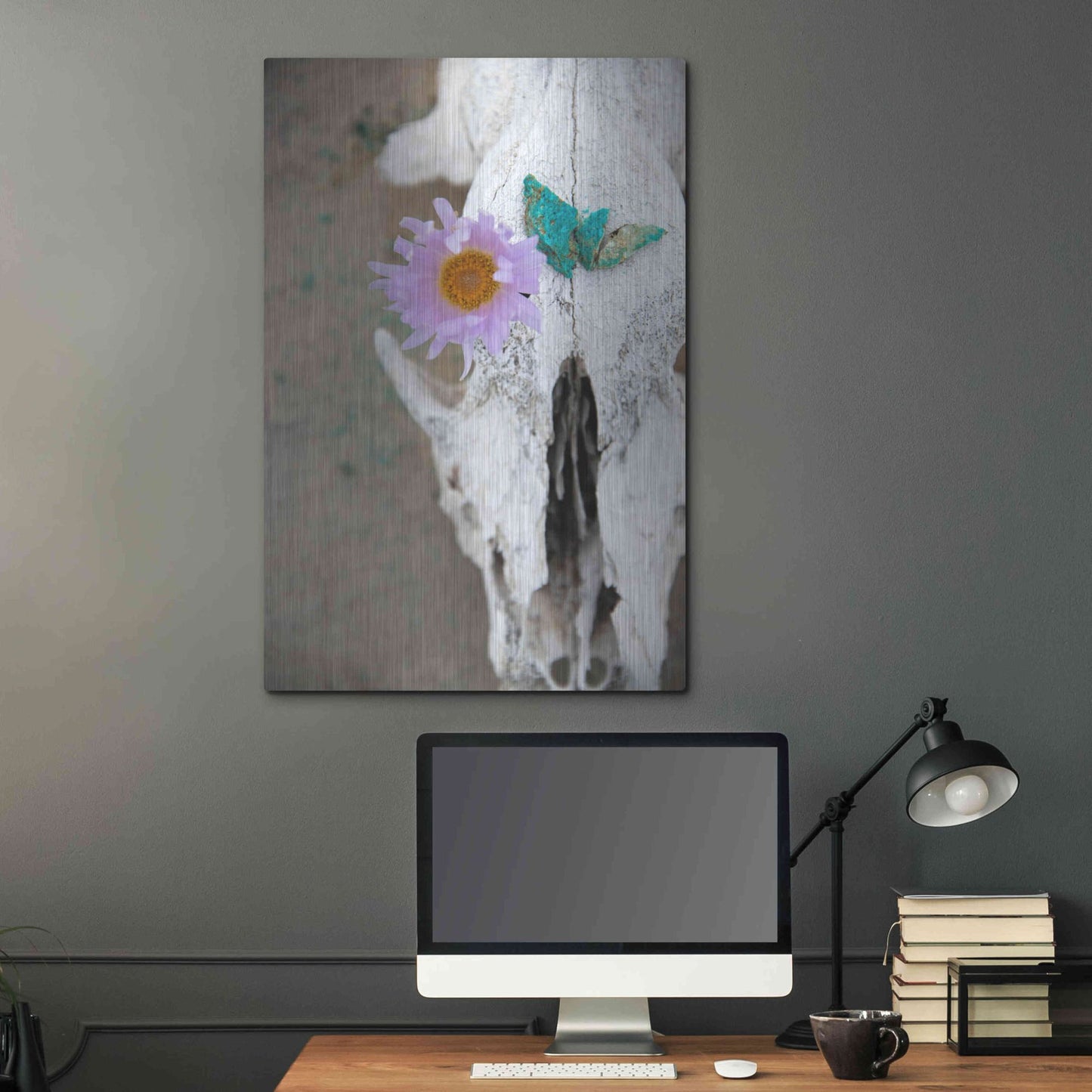 Luxe Metal Art 'Coyote Shaman' by Elena Ray, Metal Wall Art,24x36