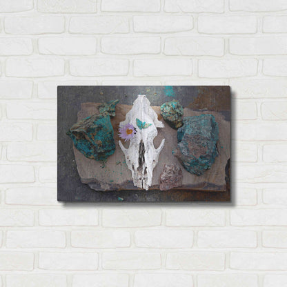 Luxe Metal Art 'Coyote Shaman Altar' by Elena Ray, Metal Wall Art,24x16