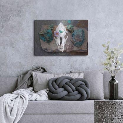 Luxe Metal Art 'Coyote Shaman Altar' by Elena Ray, Metal Wall Art,36x24