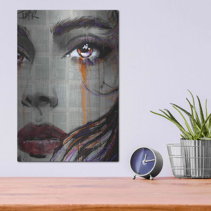 Luxe Metal Art 'As Well' by Loui Jover, Metal Wall Art,12x16