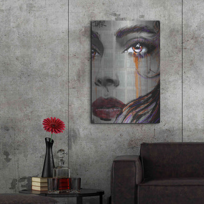 Luxe Metal Art 'As Well' by Loui Jover, Metal Wall Art,24x36