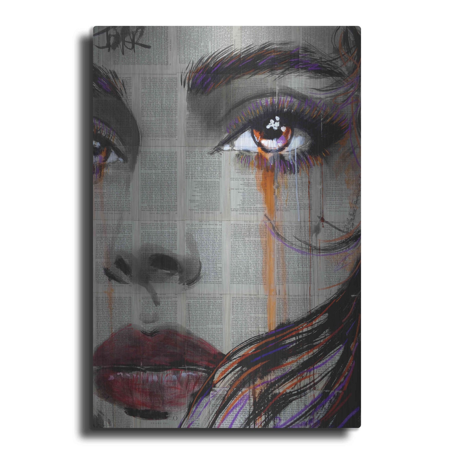 Luxe Metal Art 'As Well' by Loui Jover, Metal Wall Art