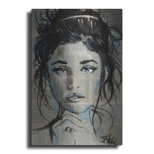 Luxe Metal Art 'Baby Blue' by Loui Jover, Metal Wall Art