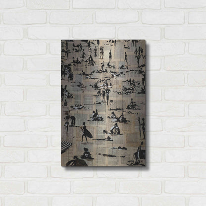 Luxe Metal Art 'Beach Break' by Loui Jover, Metal Wall Art,16x24