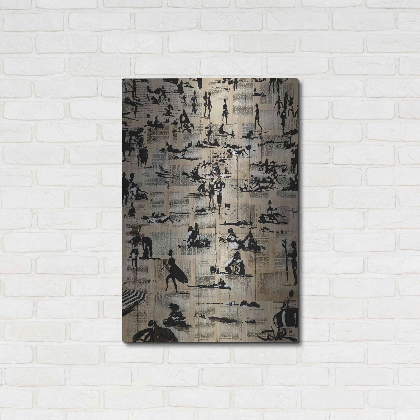 Luxe Metal Art 'Beach Break' by Loui Jover, Metal Wall Art,24x36