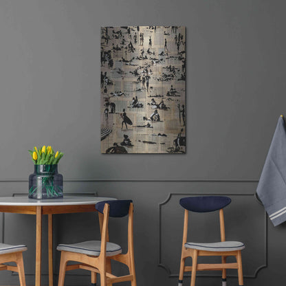 Luxe Metal Art 'Beach Break' by Loui Jover, Metal Wall Art,24x36