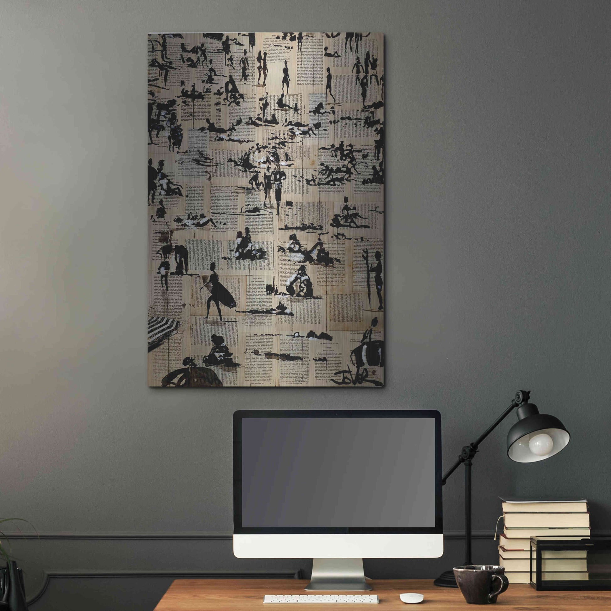 Luxe Metal Art 'Beach Break' by Loui Jover, Metal Wall Art,24x36