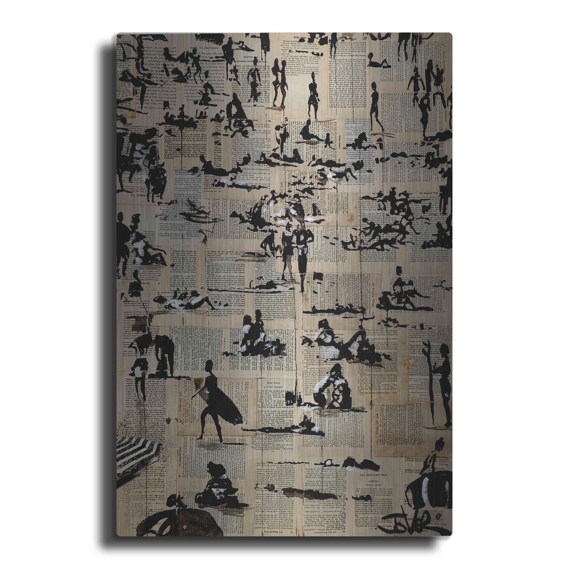 Luxe Metal Art 'Beach Break' by Loui Jover, Metal Wall Art