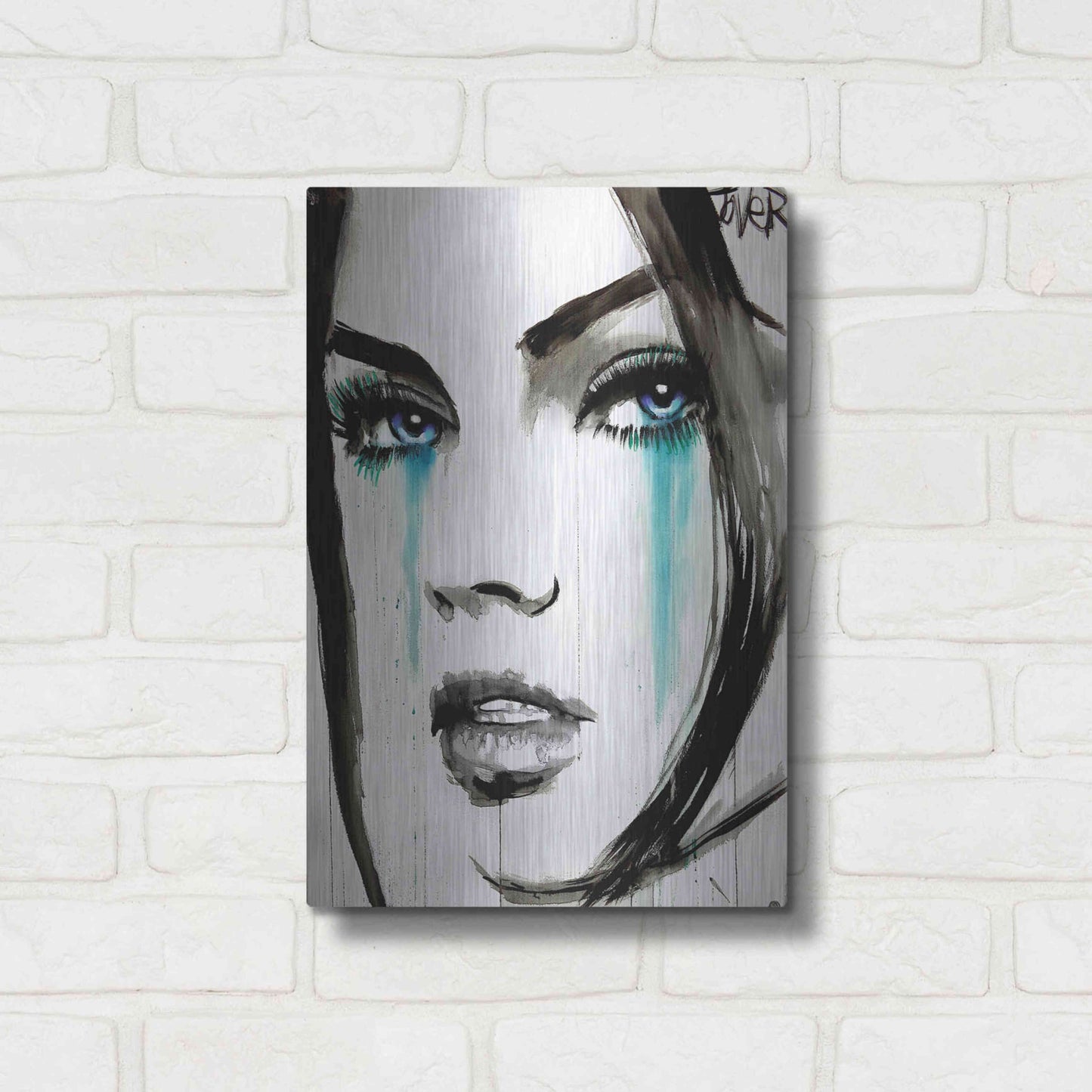 Luxe Metal Art 'Call' by Loui Jover, Metal Wall Art,12x16