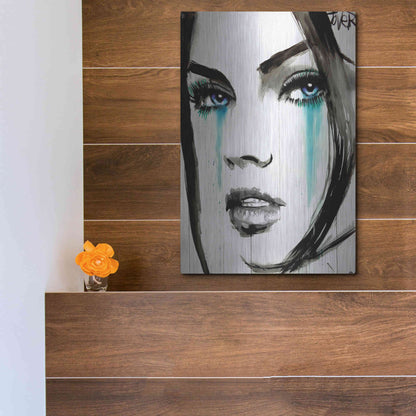 Luxe Metal Art 'Call' by Loui Jover, Metal Wall Art,12x16