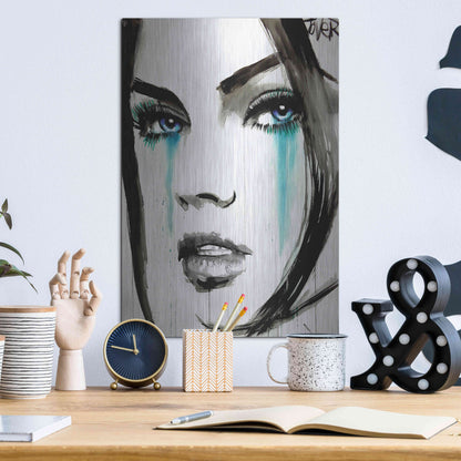 Luxe Metal Art 'Call' by Loui Jover, Metal Wall Art,12x16