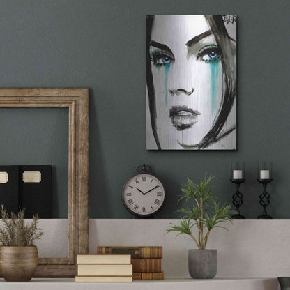 Luxe Metal Art 'Call' by Loui Jover, Metal Wall Art,12x16