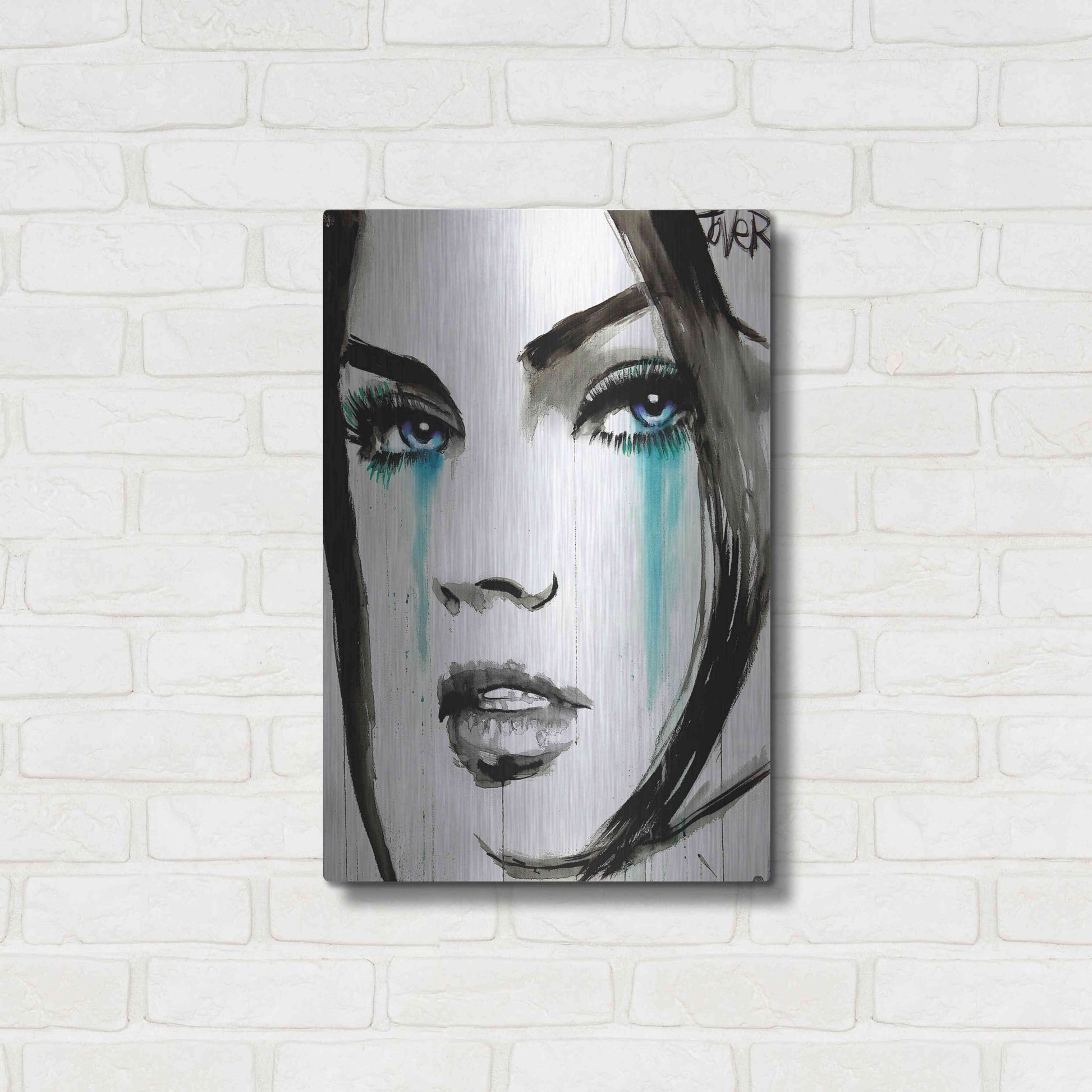 Luxe Metal Art 'Call' by Loui Jover, Metal Wall Art,16x24