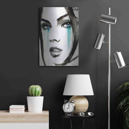 Luxe Metal Art 'Call' by Loui Jover, Metal Wall Art,16x24