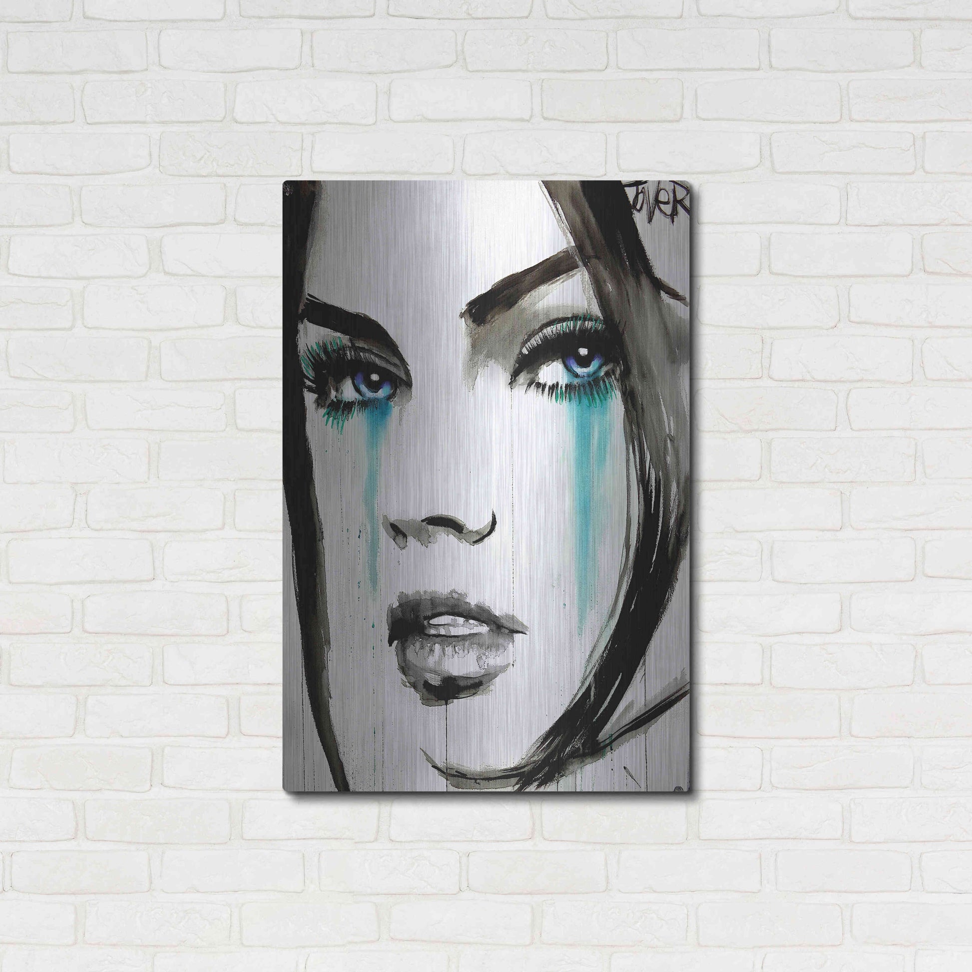 Luxe Metal Art 'Call' by Loui Jover, Metal Wall Art,24x36