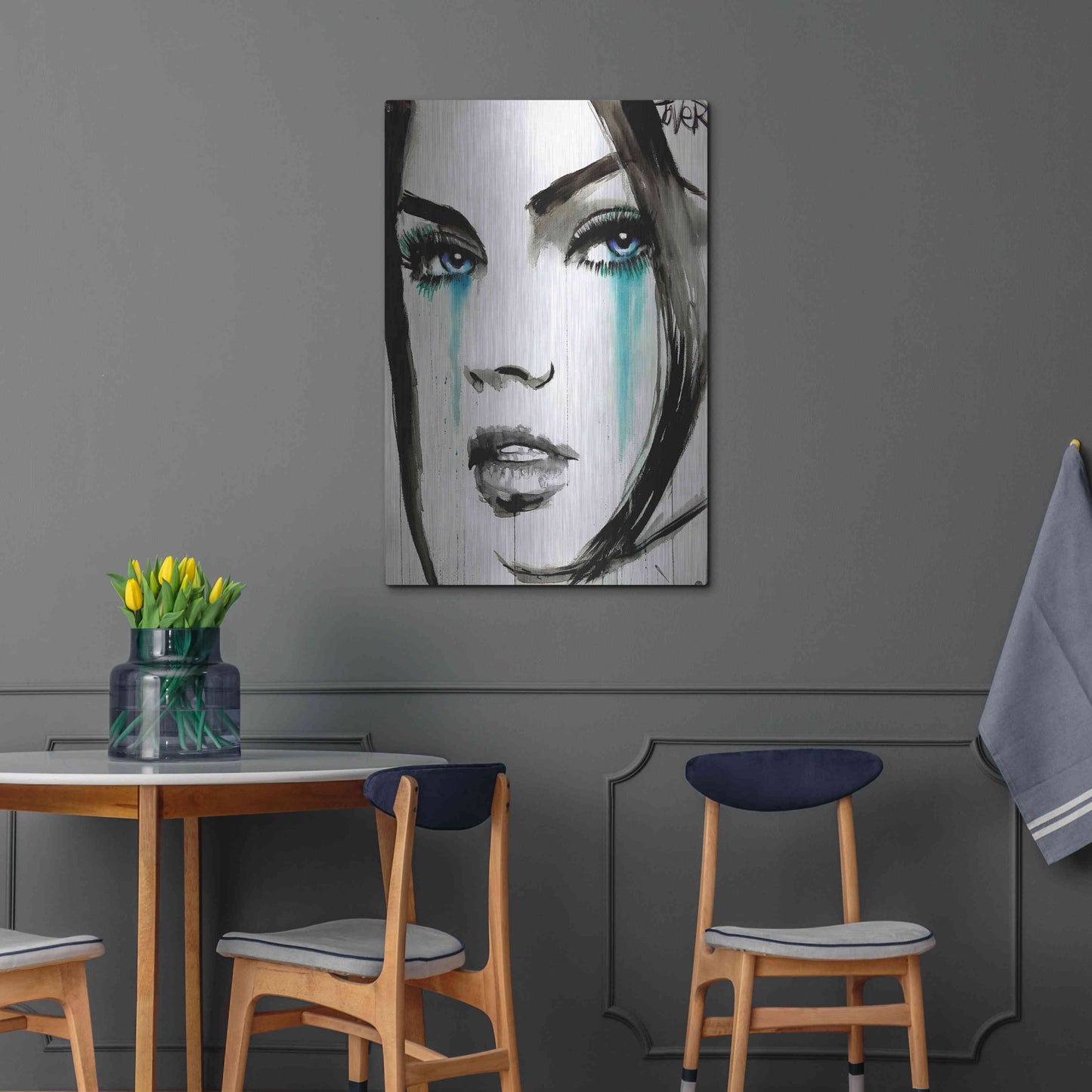 Luxe Metal Art 'Call' by Loui Jover, Metal Wall Art,24x36