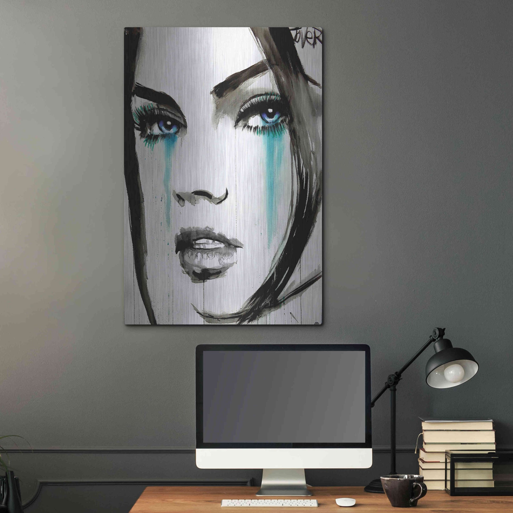 Luxe Metal Art 'Call' by Loui Jover, Metal Wall Art,24x36