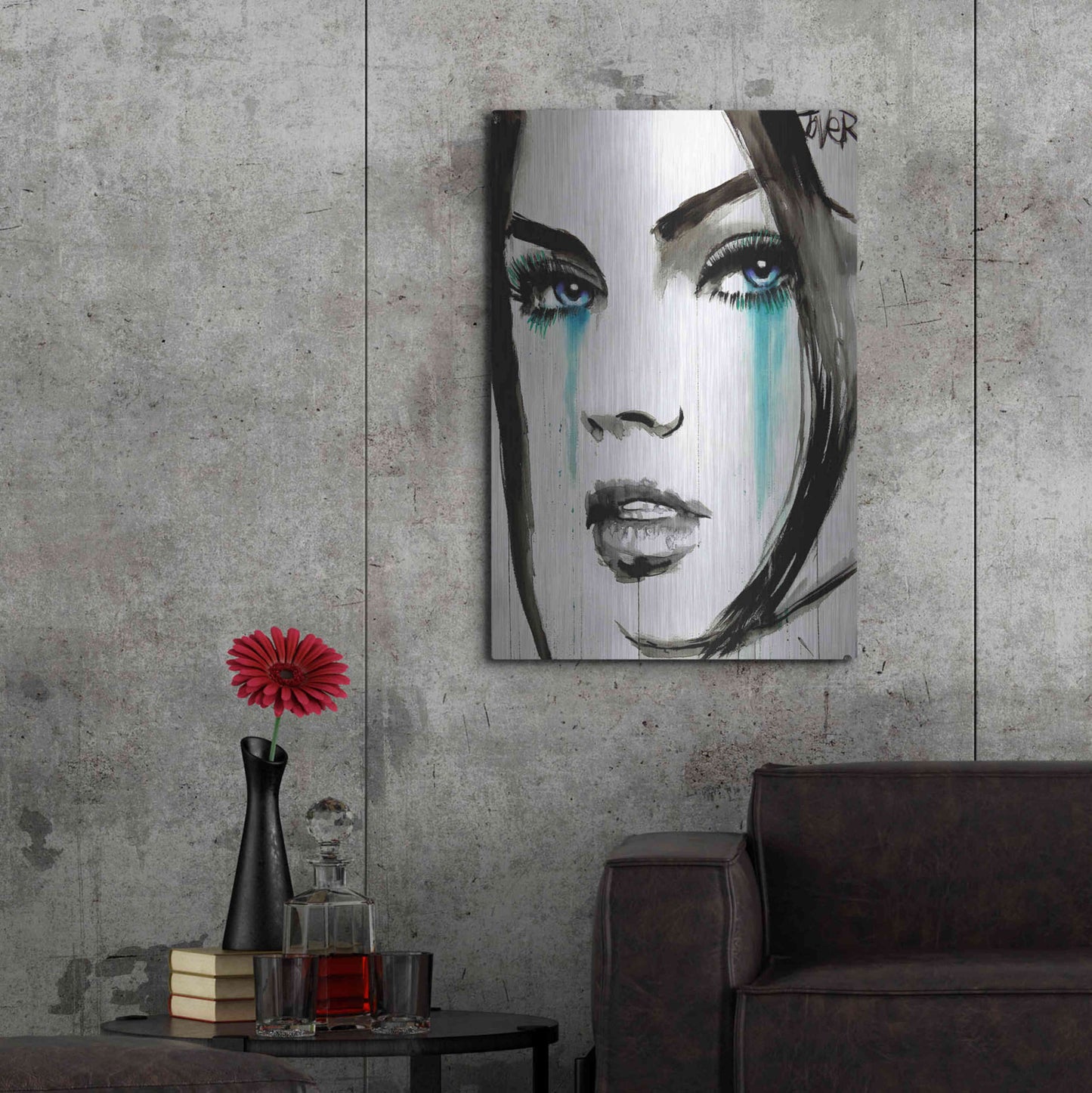 Luxe Metal Art 'Call' by Loui Jover, Metal Wall Art,24x36