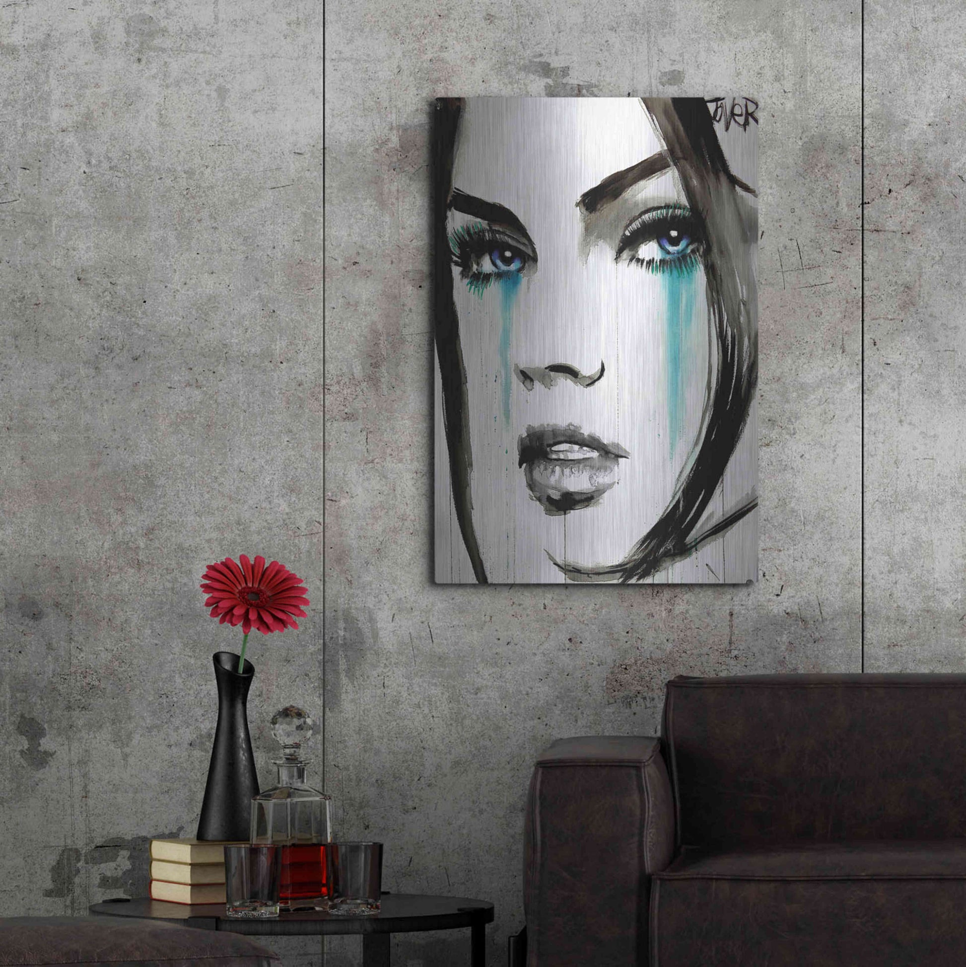 Luxe Metal Art 'Call' by Loui Jover, Metal Wall Art,24x36