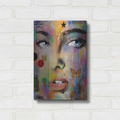 Luxe Metal Art 'Changes' by Loui Jover, Metal Wall Art,12x16