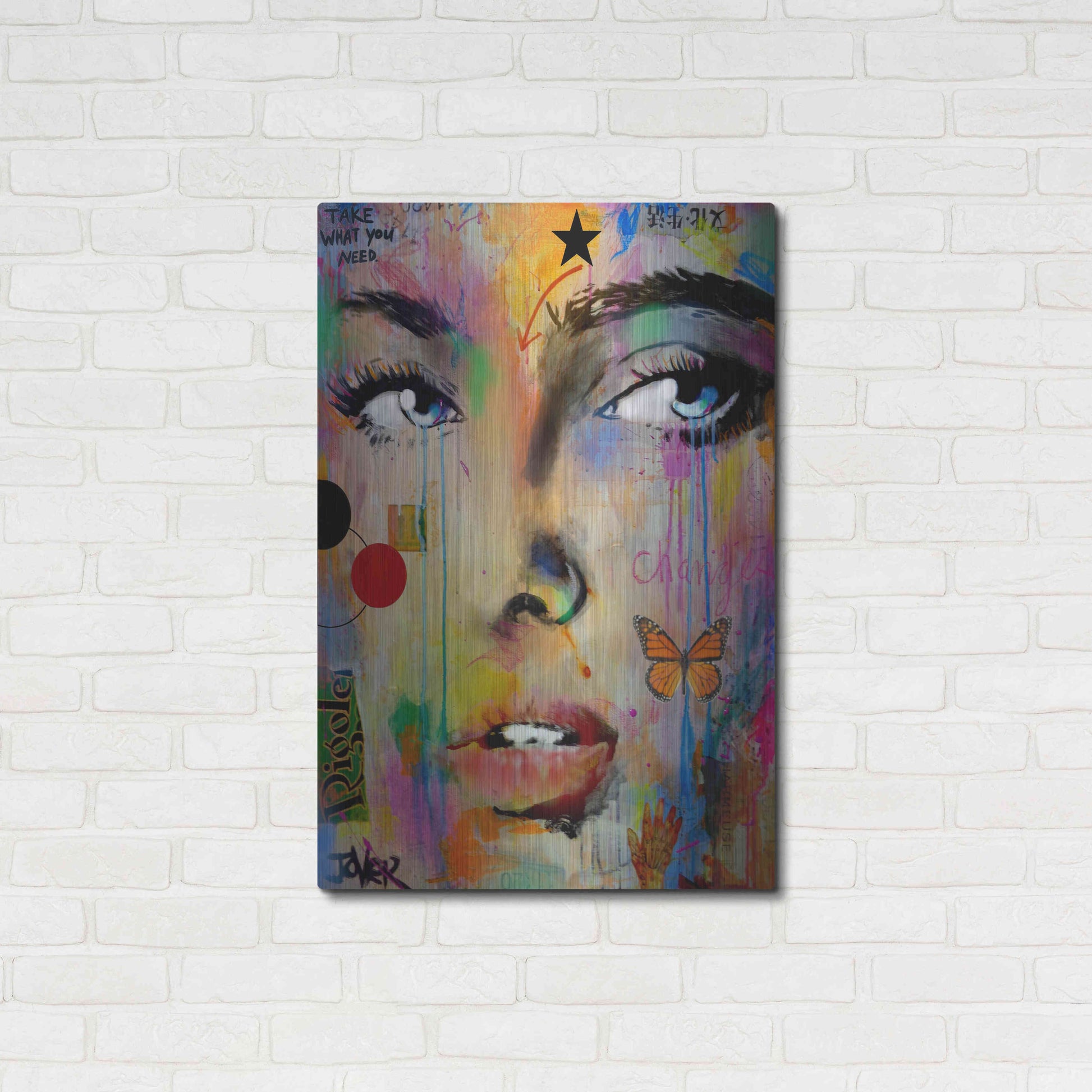 Luxe Metal Art 'Changes' by Loui Jover, Metal Wall Art,24x36