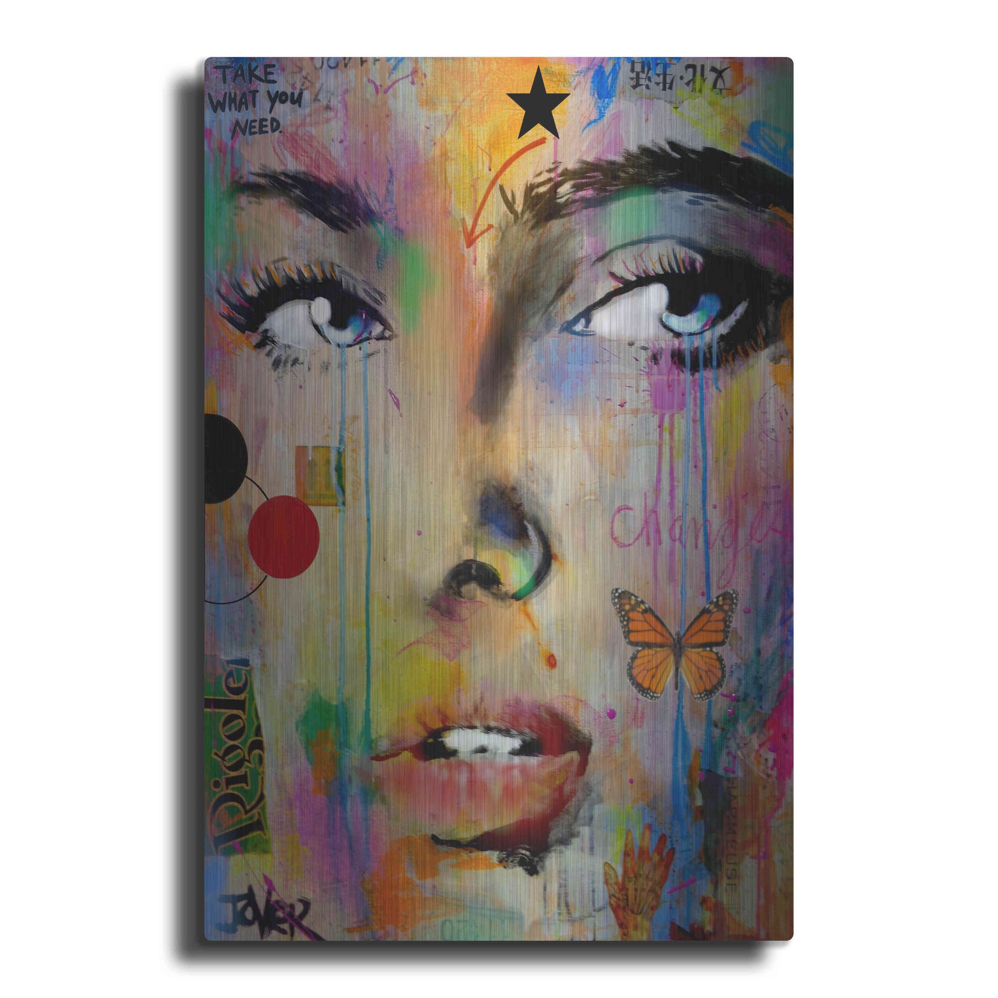 Luxe Metal Art 'Changes' by Loui Jover, Metal Wall Art