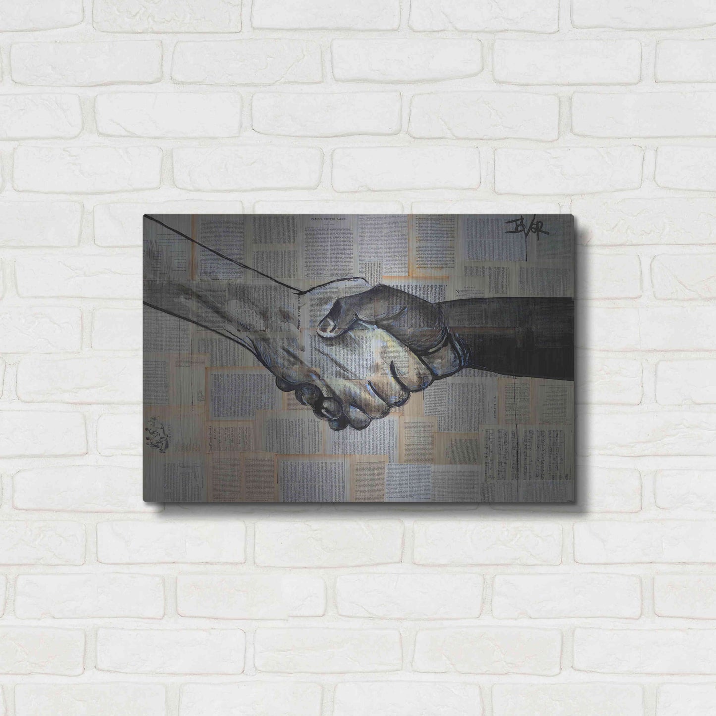 Luxe Metal Art 'Come Together' by Loui Jover, Metal Wall Art,24x16