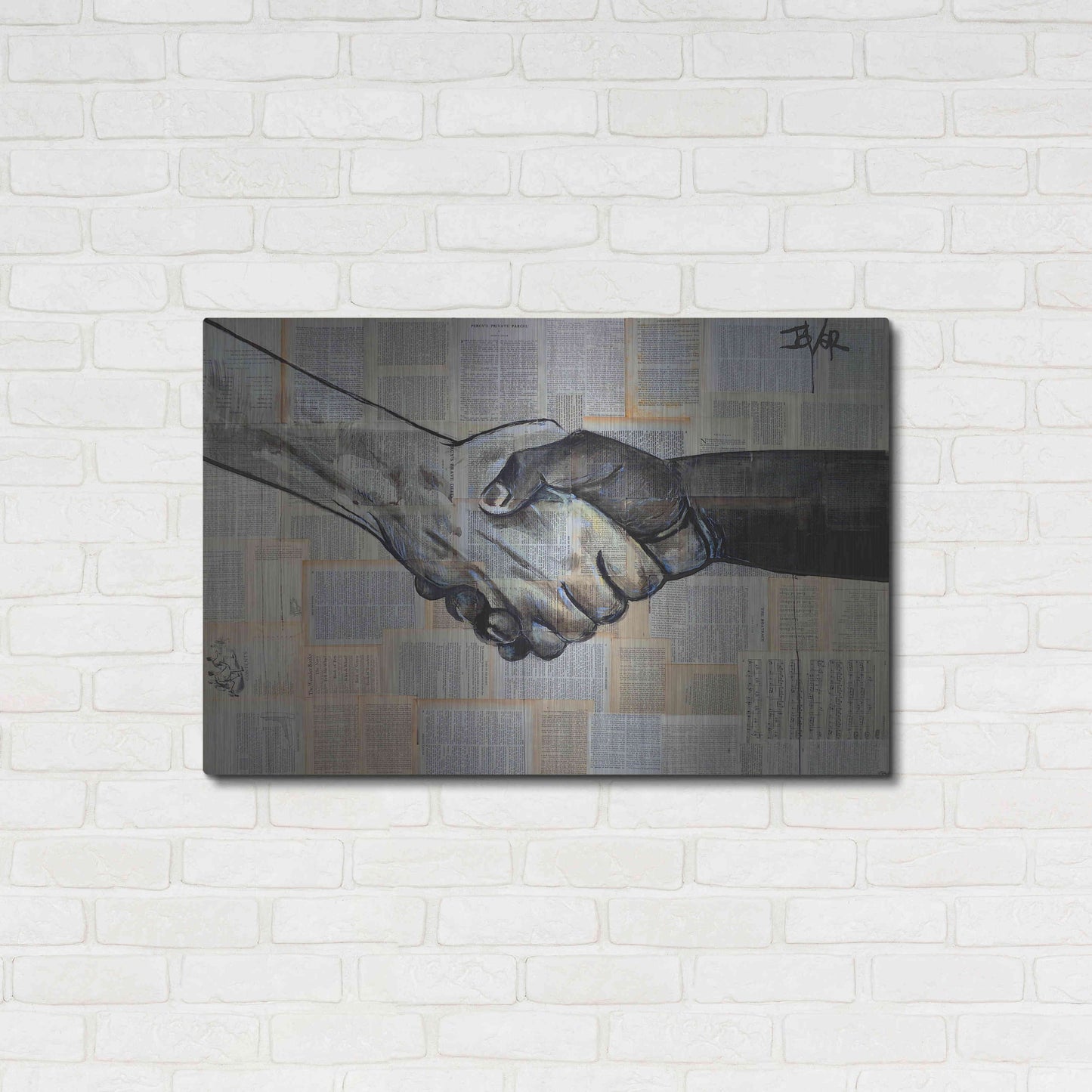 Luxe Metal Art 'Come Together' by Loui Jover, Metal Wall Art,36x24