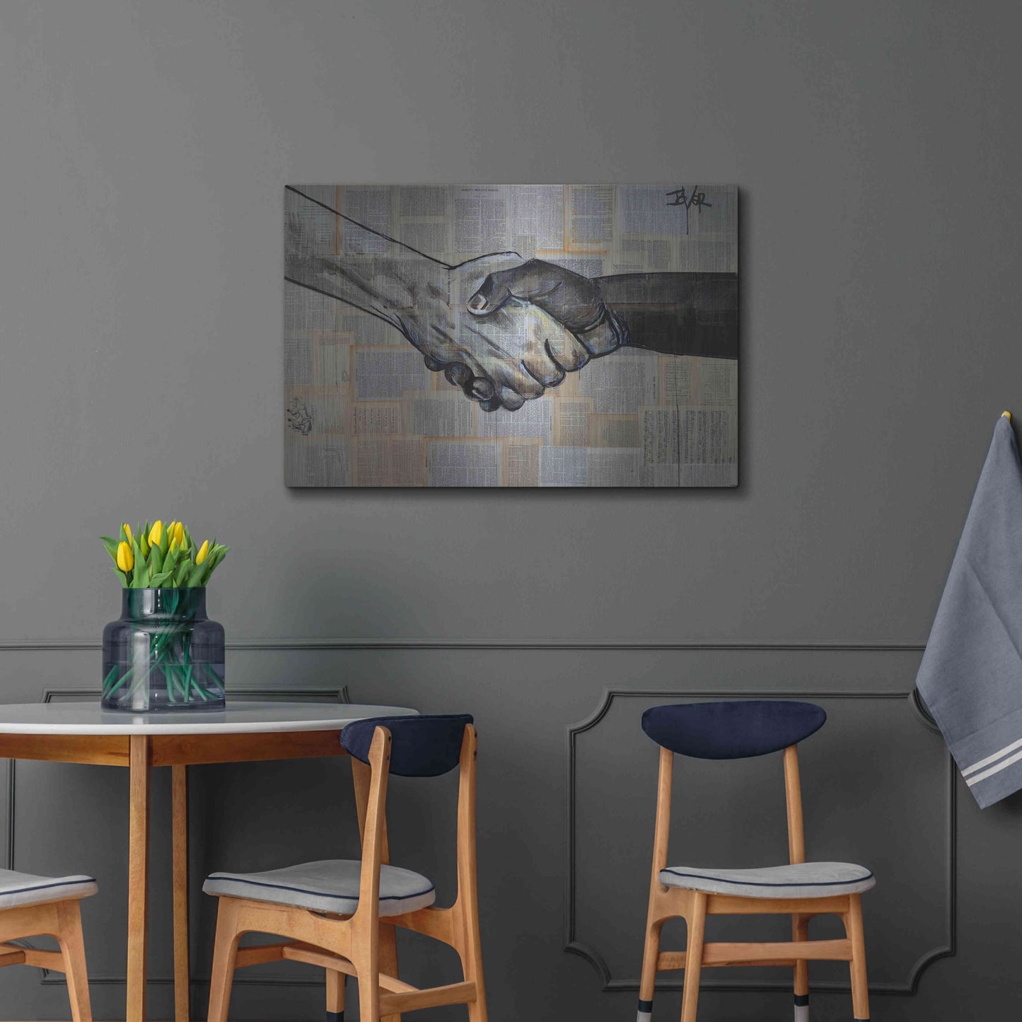 Luxe Metal Art 'Come Together' by Loui Jover, Metal Wall Art,36x24