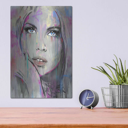 Luxe Metal Art 'Comes And  Goes' by Loui Jover, Metal Wall Art,12x16