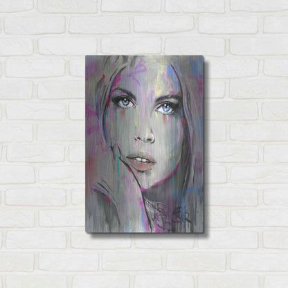 Luxe Metal Art 'Comes And  Goes' by Loui Jover, Metal Wall Art,16x24