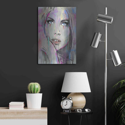 Luxe Metal Art 'Comes And  Goes' by Loui Jover, Metal Wall Art,16x24